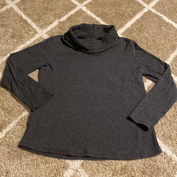 Rafaella Ribbed Cowl Neck Casual Sweater - Picture 2 of 7